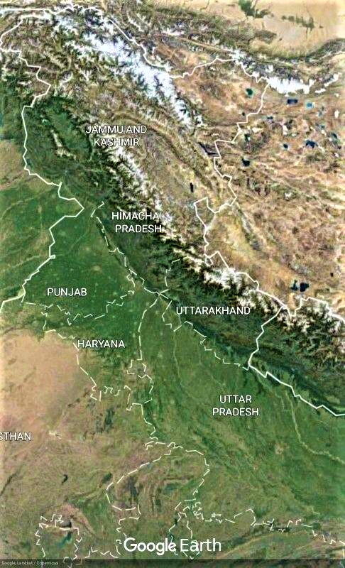 Does Haryana Shares Its Boundary With Uttarakhand - Haryana and its Boundary